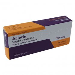Аклотин (Тиклопидин, Тикло) 250мг 60шт в Ухте и области фото